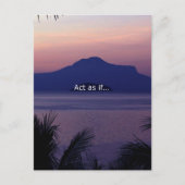 行動もし..... ポストカード (正面)