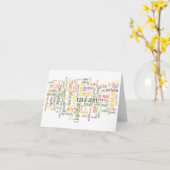 行動やる気を起こさせるの#2語前向き カード (黄色い花)