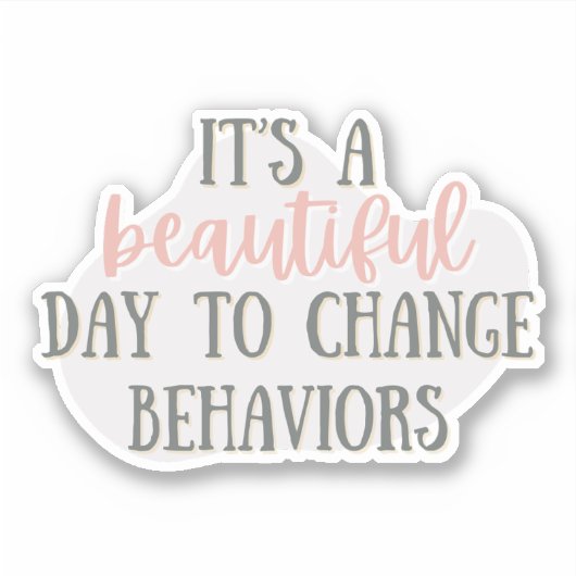 行動を変える美しい日だABAプレゼント シール (正面)