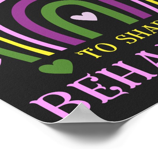 行動を形作る美しい日だ ポスター (角)