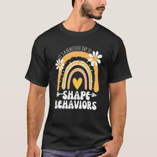 行動を形作る美しい日 自閉症啓発 Tシャツ (正面)