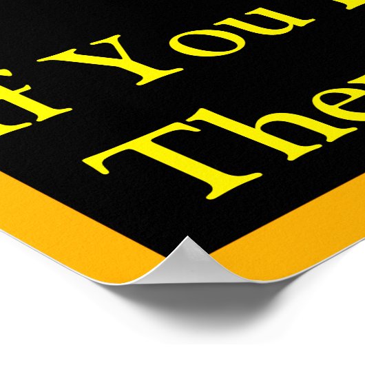 行動を起こさない買と平和は話しない ポスター (角)