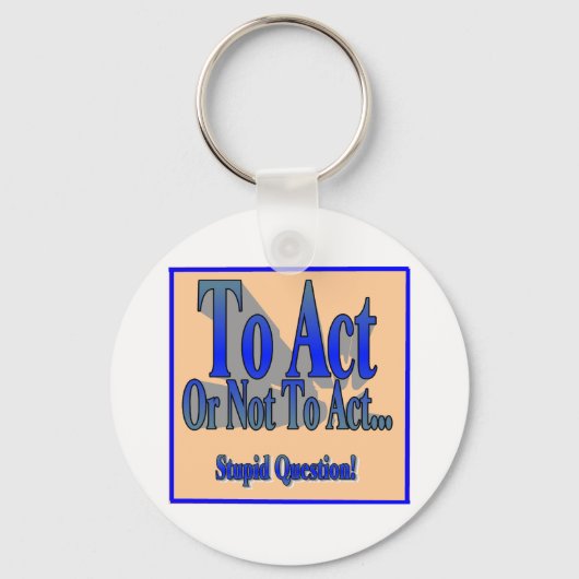 行動を起こすか否か キーホルダー (正面)