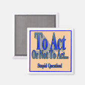 行動を起こすか行わないか マグネット (正面/裏面)