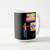 行動を起こす コーヒーマグカップ (正面右)