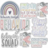 行動アナリストステッカー、ABAステッカー、ABA シール (正面)