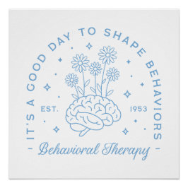 行動セラピーセラピストブルー美学 ポスター