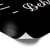 行動セラピーセラピスト引用文レトロブラック ポスター (コーナー)