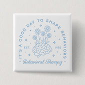 行動セラピーセラピスト美学 缶バッジ (正面)