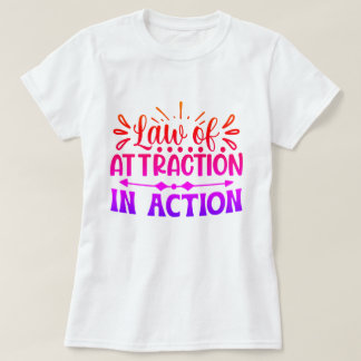 行動吸引法やる気を起こさせるカスタム Tシャツ