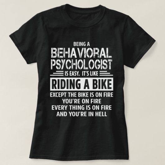 行動心理学者 Tシャツ (デザイン正面)