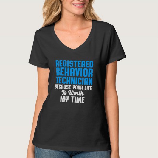 行動技術者の時間行動技術のRbt Tシャツ (正面)