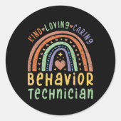 行動技術者の行動アナリスト ラウンドシール (正面)