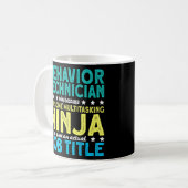 行動技術者忍者アバセラピスト コーヒーマグカップ (正面左)