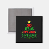 行動揺してくイエスあなたの誕生日クリスマスフー マグネット (正面/裏面)