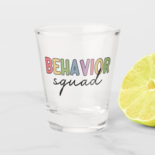 行動班 |動作セラピストABAセラピスト ショットグラス (正面)