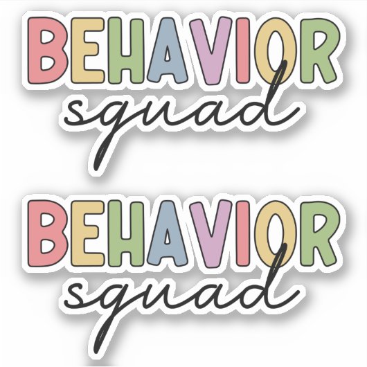 行動班 |動作セラピストABAセラピスト シール (正面)