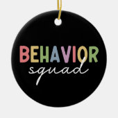 行動班 |動作セラピストABAセラピスト セラミックオーナメント (正面)