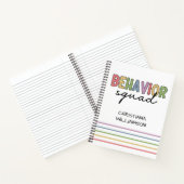 行動班 |動作セラピストABAセラピスト ノートブック (内部)