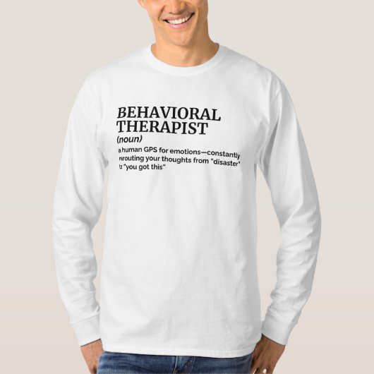 行動療法士 職務定義Tシャツ Tシャツ (正面)