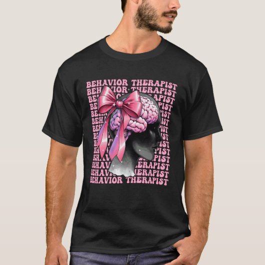 行動療法士 ABA療法士 ABA療法 ギャル Tシャツ (正面)