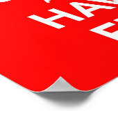 行動間抜けしおもしろいを持つ ポスター (角)