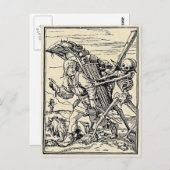 行商人のはがき、死の踊り ポストカード (正面/裏面)