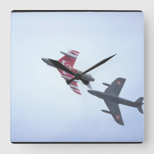 行商人のハンターF58の_Aviationの写真撮影II スクエア壁時計
