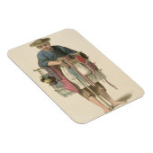 行商人のプレート17 「中国の衣装」 マグネット (右側)