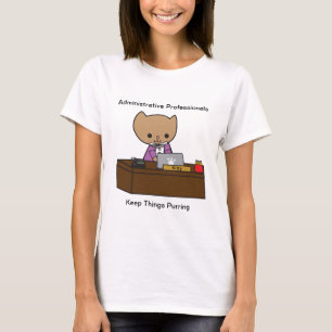 行政プロフェッショナルかわいい猫パーソナライズド Tシャツ
