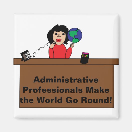 行政プロフェッショナルの世界磁石 マグネット (正面)