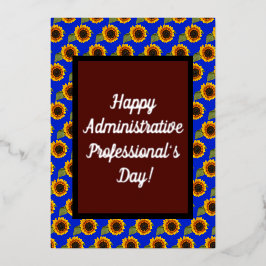 行政プロフェッショナルの日向花芸術 箔シーズンカード