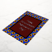 行政プロフェッショナルの日向花芸術 箔シーズンカード (回転した状態)