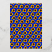 行政プロフェッショナルの日向花芸術 箔シーズンカード (裏面)