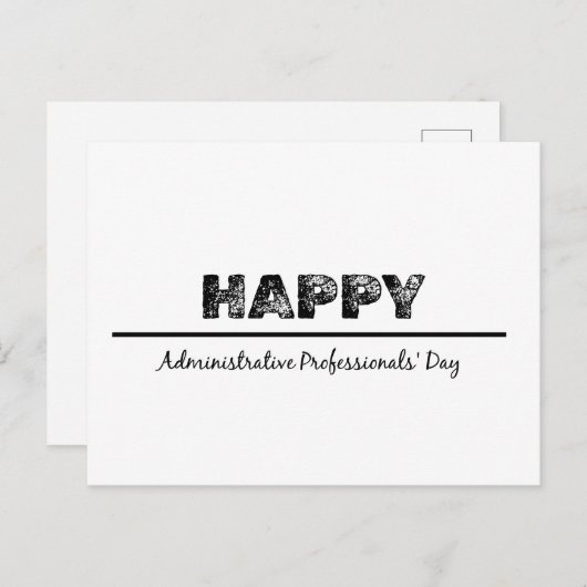 行政プロフェッショナルの日 ポストカード (正面/裏面)
