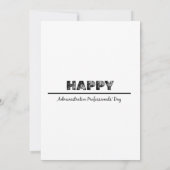 行政プロフェッショナルの日 招待状 (裏面)