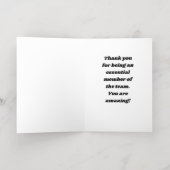 行政プロフェッショナルの日 箔グリーティングカード (内側レイダウン)