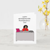 行政プロフェッショナルデイアフリカ系アメリカ人 カード (黄色い花)