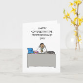 行政プロフェッショナルデイアフリカ系アメリカ人 カード (黄色い花)