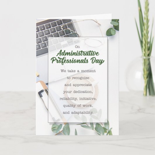 行政プロフェッショナルデイオフィスボタニカル シーズンカード (正面)