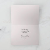 行政プロフェッショナルデーピ淡い色のンクローズ サンキューカード (内部)