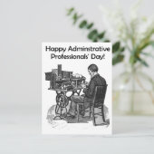 行政プロフェッショナル日男性型技師芸術 ポストカード (スタンド正面)