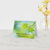 行政プロフェッショナル日 カード (黄色い花)