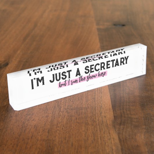 行政プロフェッショナル秘書の評価 デスクネームプレート (側面)