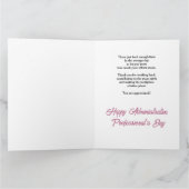 行政上のプロフェッショナルの日 カード (内部)