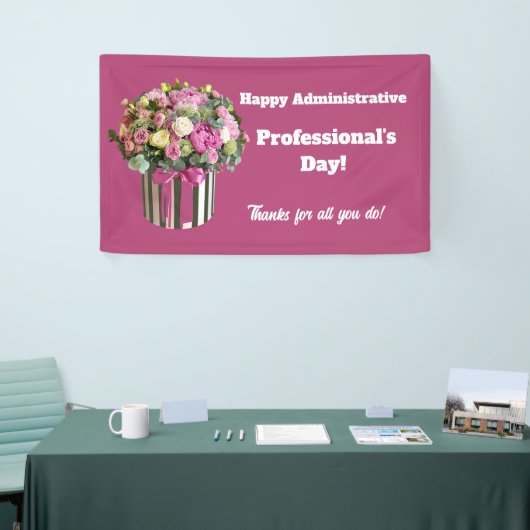 行政上のプロフェッショナルの日 横断幕 (トレードショー)