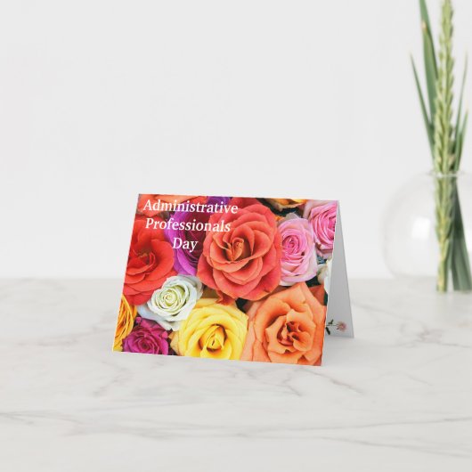 行政上のプロフェッショナル サンキューカード (正面)