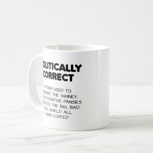行政上正しいおもしろマグカップ コーヒーマグカップ (正面左)
