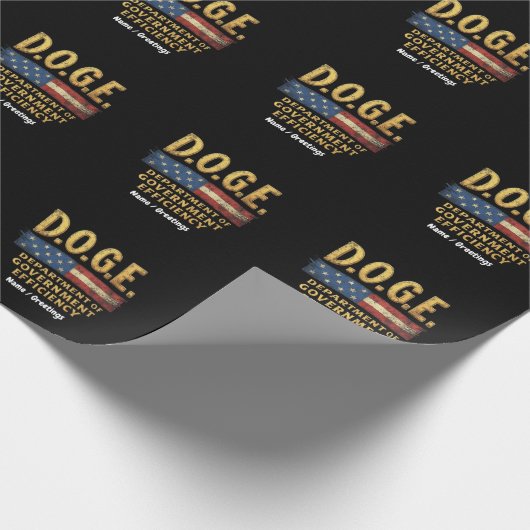 行政効率局 (DOGE) ラッピングペーパー (角)