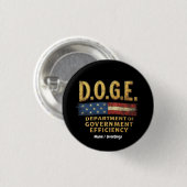 行政効率局 (DOGE) 缶バッジ (正面&裏面)